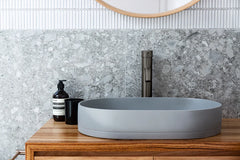 Round Tall Basin Mixer Curved