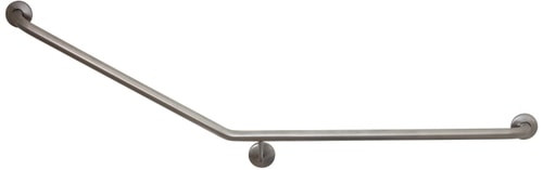 Disabled curved grab rail stainless steel finish Left hand and right hand (facing toilet)