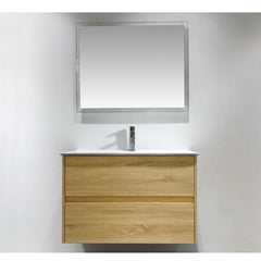 NUTRO Wall Hung Vanity In 900 With Ceramic Top or Stone Top