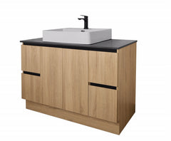 LUX Floorstanding Vanity In 1200 With Ceramic Top or Stone Top