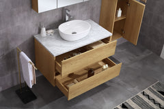 NUTRO Wall Hung Vanity In 900 With Ceramic Top or Stone Top