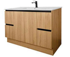 LUX Floorstanding Vanity In 1200 With Ceramic Top or Stone Top