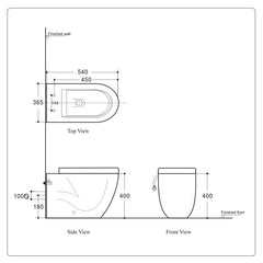 ALEXANDER-R Series Back To Wall Toilet