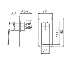 RAVO Shower Mixer in Chrome,Matt Black,,Brushed Nickel