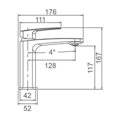 RAVO Basin Mixer in Chrome, Matt Black Brushed Nickel,