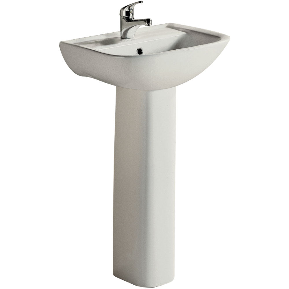 KRACK LARA Pedestal Basin And Lara Ivory Pedestal Basin
