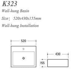 K323 Wall-hung Basin