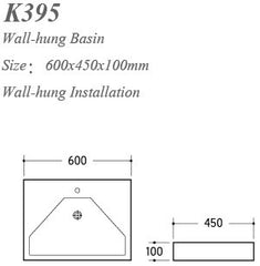 K395 Wall-hung Basin