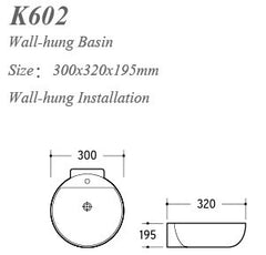 K602 Wall-hung Basin