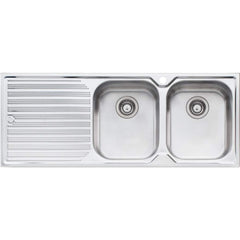 Oliveri Diaz 1200mm Double Bowl & Single Drainer Sink