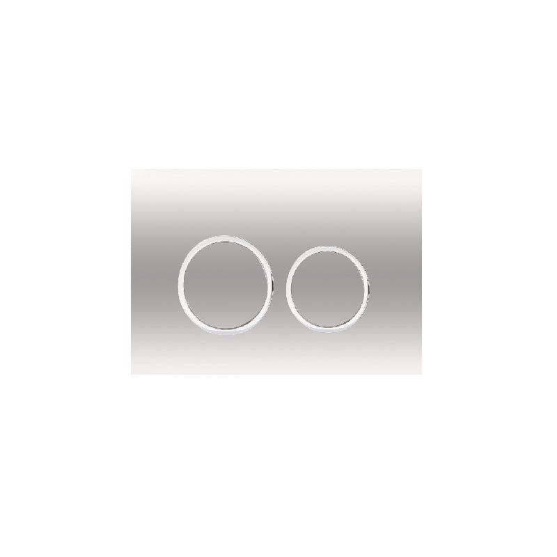 KDK Round Flush Plate & Buttons Chrome
