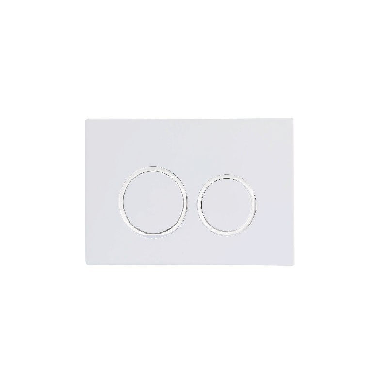 KDK Round Flush Plate & Buttons White