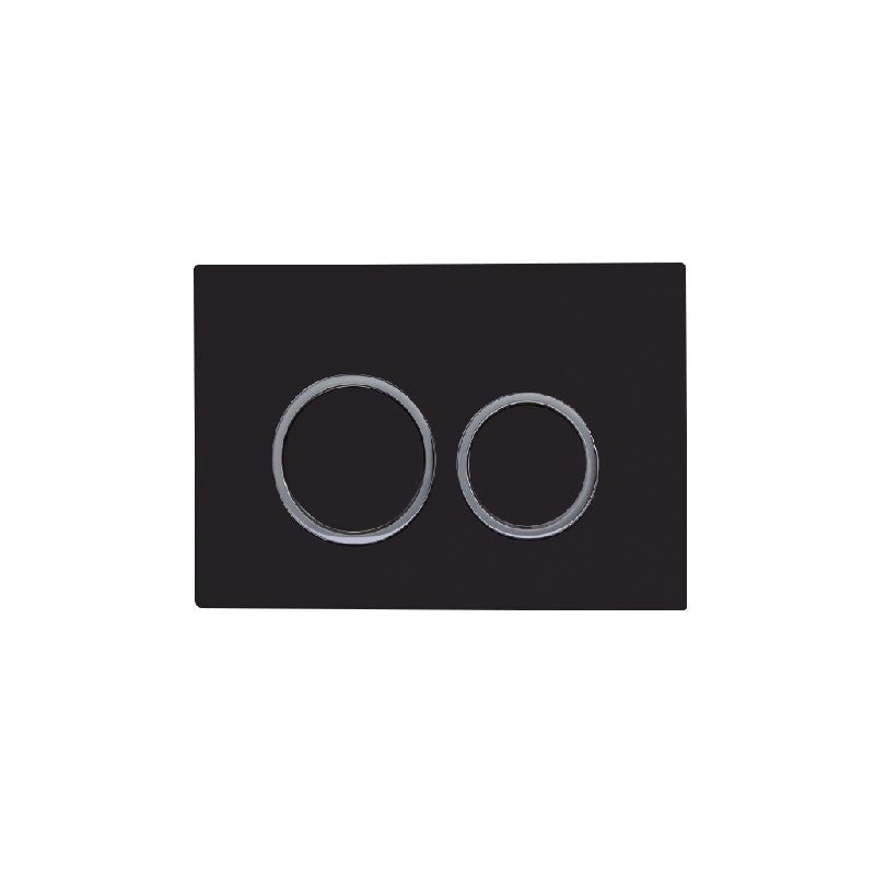 KDK Round Flush Plate & Buttons Black