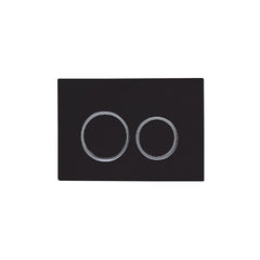 KDK Round Flush Plate & Buttons Black