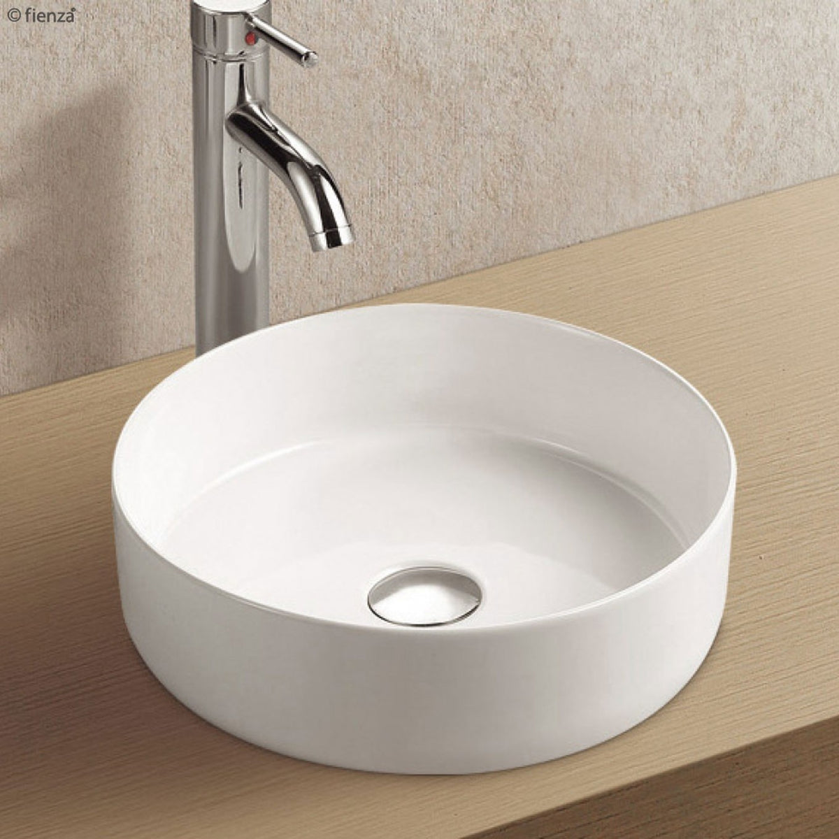 Fienza Reba Above Counter Basin - White Gloss