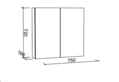 Tennessee 750mm Shaving Cabinet