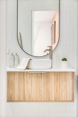 Round Tall Basin Mixer Curved