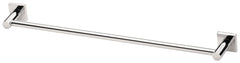 Radii Single Towel Rail 600mm Round Plate - Chrome