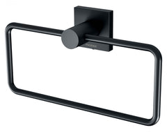 Radii Hand Towel Holder Square Plate - Matte Black