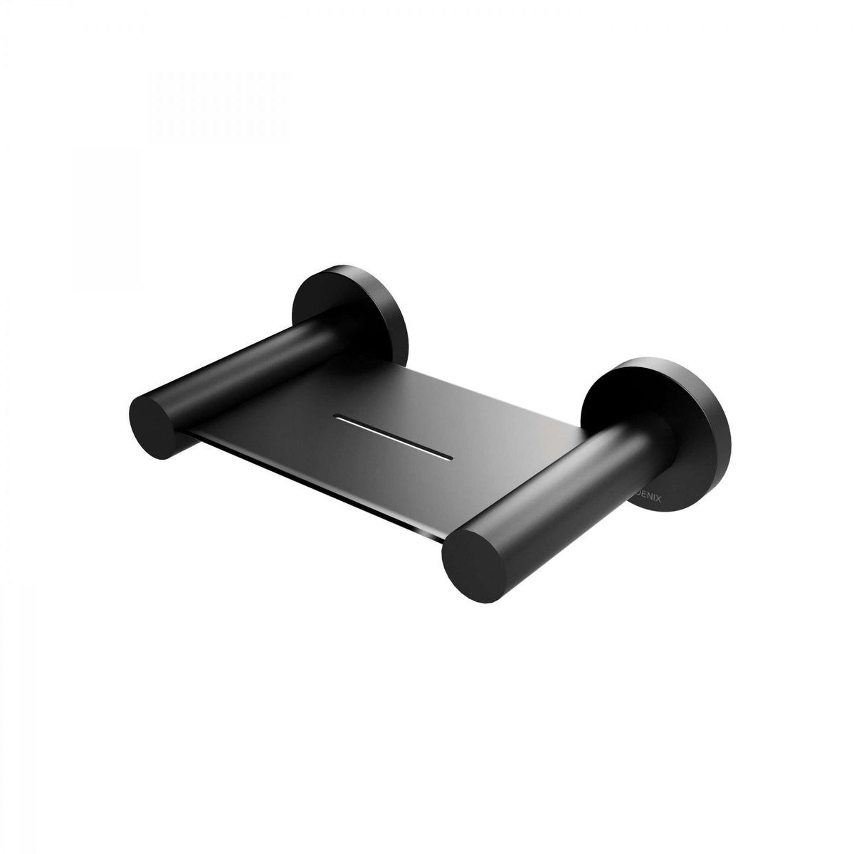 Radii Soap Dish Round Plate - Matte Black