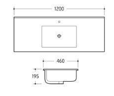 1200B Cabinet Basin