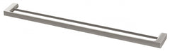 Gloss Double Towel Rail 800mm, Brushed Nickel