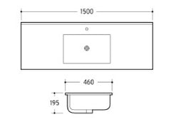 1500B Cabinet Basin