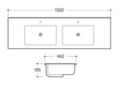 1500DB Cabinet Basin