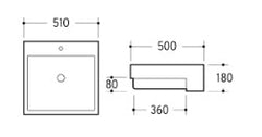 K332 Semi Recess Basin