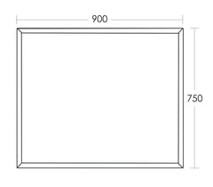 Tennessee Bevelled Edge Mirror 750x900mm