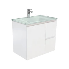 CUBA Ice 750 + Matte White Fingerpull Wall-Hung/Kickboard