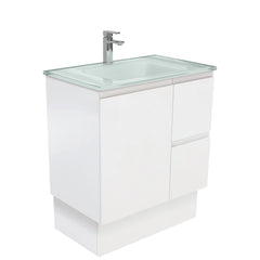 CUBA Ice 750 + Matte White Fingerpull Wall-Hung/Kickboard