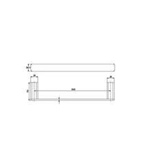 Cowen 300mm Towel Bar Matte Black