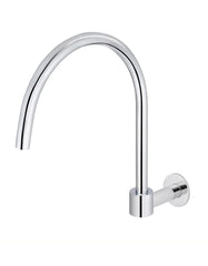 Round High-Rise Swivel Wall Spout