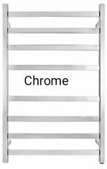 PERLA Square Heated Towel Ledder With 8 Bars In Chrome, And Matte Black Available W620xH708xD912mm