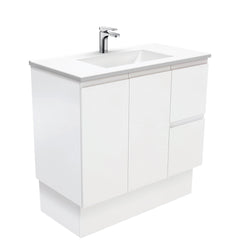 GREEK Fingerpull Matte White 900 Wall-Hung/Kickboard Vanity