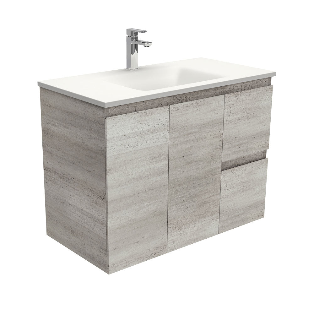 CUBA Phoenix Stone 900 + Edge Scandi Oak/Idustrial Wall-Hung