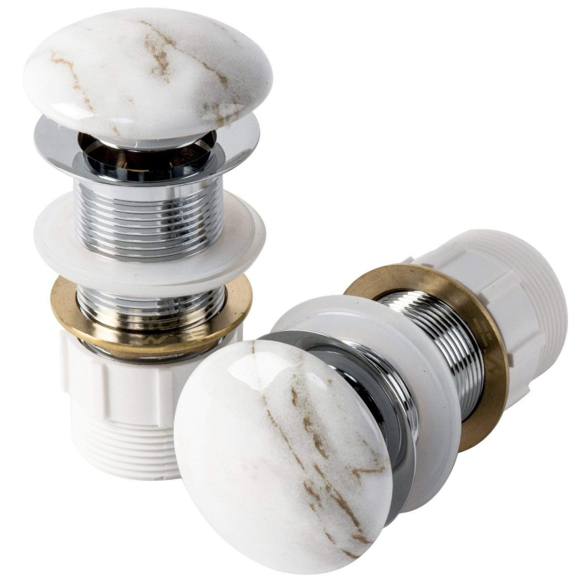 Gloss Marble Ceramic Pop-up Waste