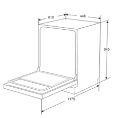 FULLY INTEGRATED DISHWASHER - 600MM 14 PLACE SETTINGS