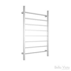 BEN Square Towel Ladder in Chrome And Matte Black Available In 700 W 115H 115mm (D)
