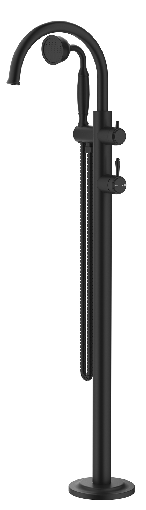 Mica Heritage Freestanding Bath Mixer with Hand Shower