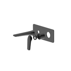 CLARA SQ WALL BASIN/BATH MIXER WITH SPOUT TRIM KIT