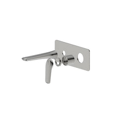 CLARA SQ WALL BASIN/BATH MIXER WITH SPOUT TRIM KIT