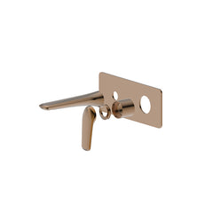 CLARA SQ WALL BASIN/BATH MIXER WITH SPOUT TRIM KIT