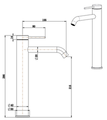 Mica Tall Basin Mixer