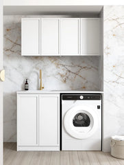 HAMPSHIRE WHITE LAUNDRY KIT 1305X600X2100
