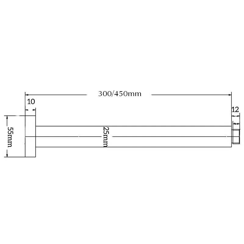 Mica Ceiling Arm - 450mm