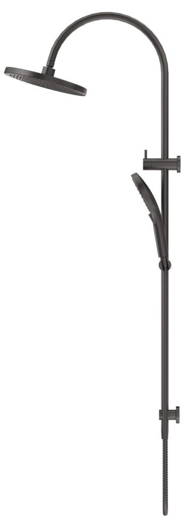 Mica Gooseneck Dual Shower Rail