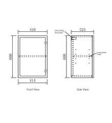 HAMPSHIRE LAUNDRY 415 WHITE WALL CABINET