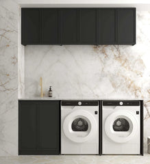 HAMPSHIRE BLACK LAUNDRY KIT 1960X600X2100